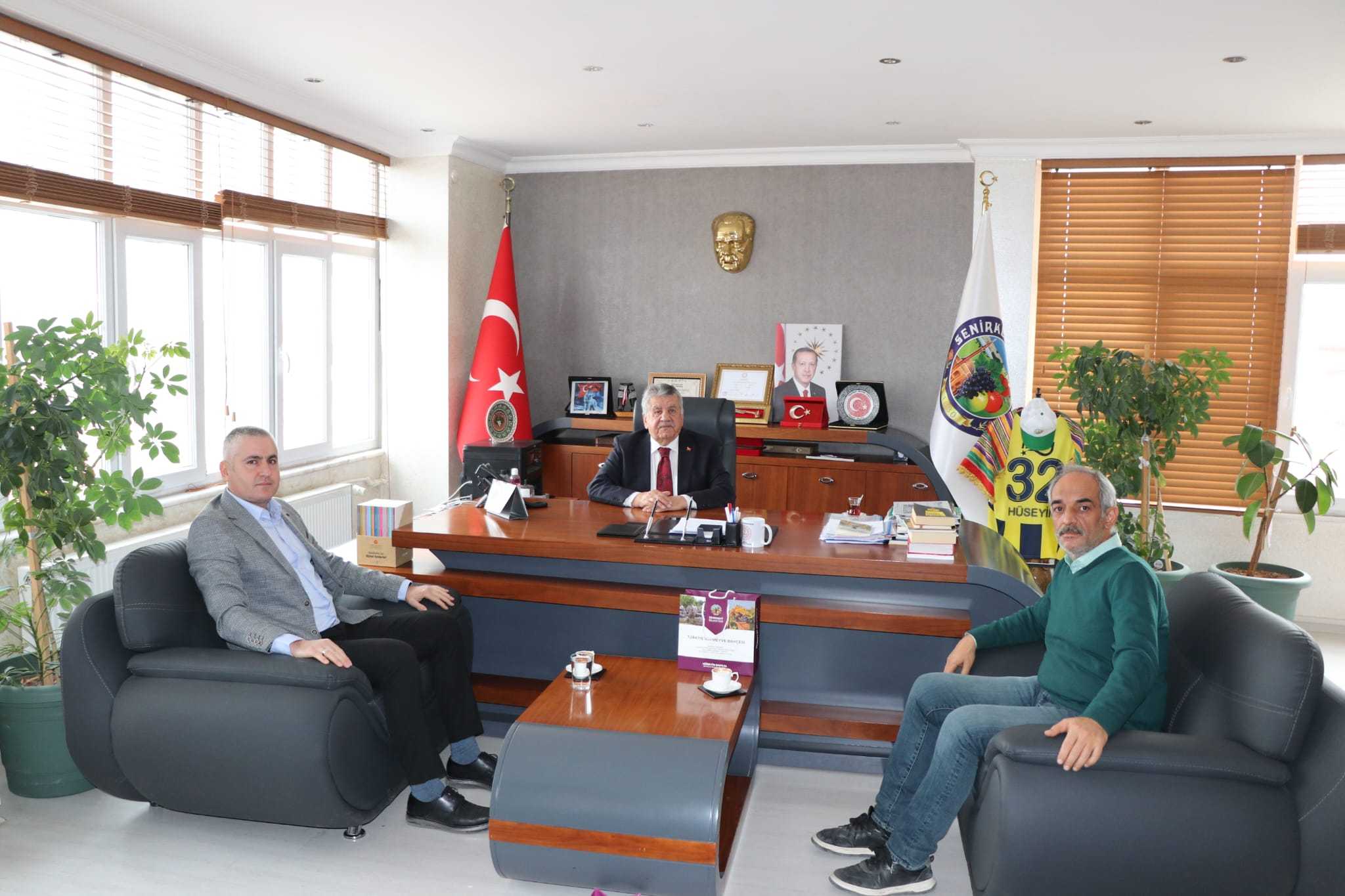 İlçe Tarım Müdürlüğünden Belediye Başkanımıza Ziyaret