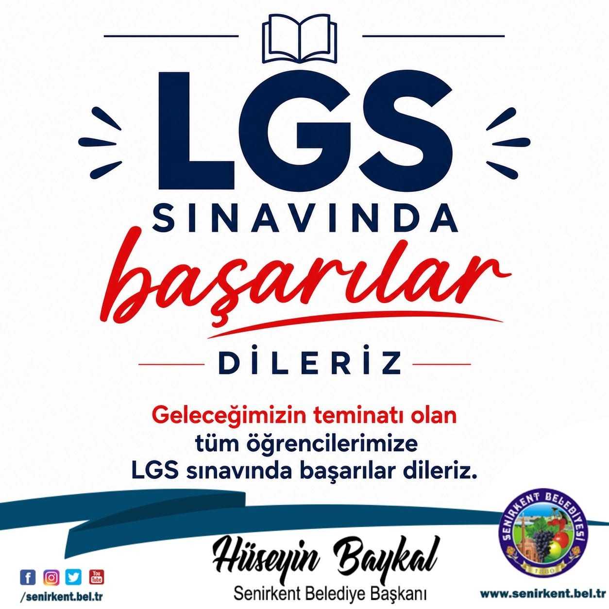 LGS’ye Girecek Olan Tüm Öğrencilerimize Başarılar Dileriz.