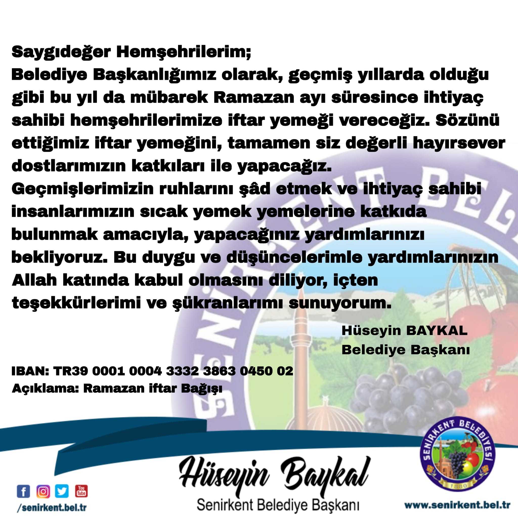 Geleneksel Ramazan ayı İftar Yemeği