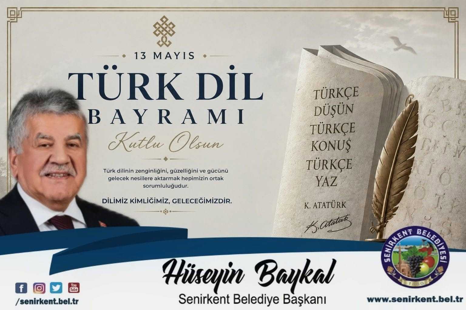 13 Mayıs Türk Dil Bayramı Kutlu Olsun
